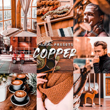 Load image into Gallery viewer, COPPER // 6 MOBILE &amp; 6 DESKTOP PRESETS Preset Collection The Globe Wanderer Presets 
