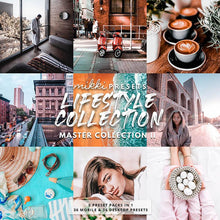 Load image into Gallery viewer, LIFESTYLE COLLECTION MINI PACK // 36 MOBILE &amp; 36 DESKTOP PRESETS Preset Collection The Globe Wanderer Presets 
